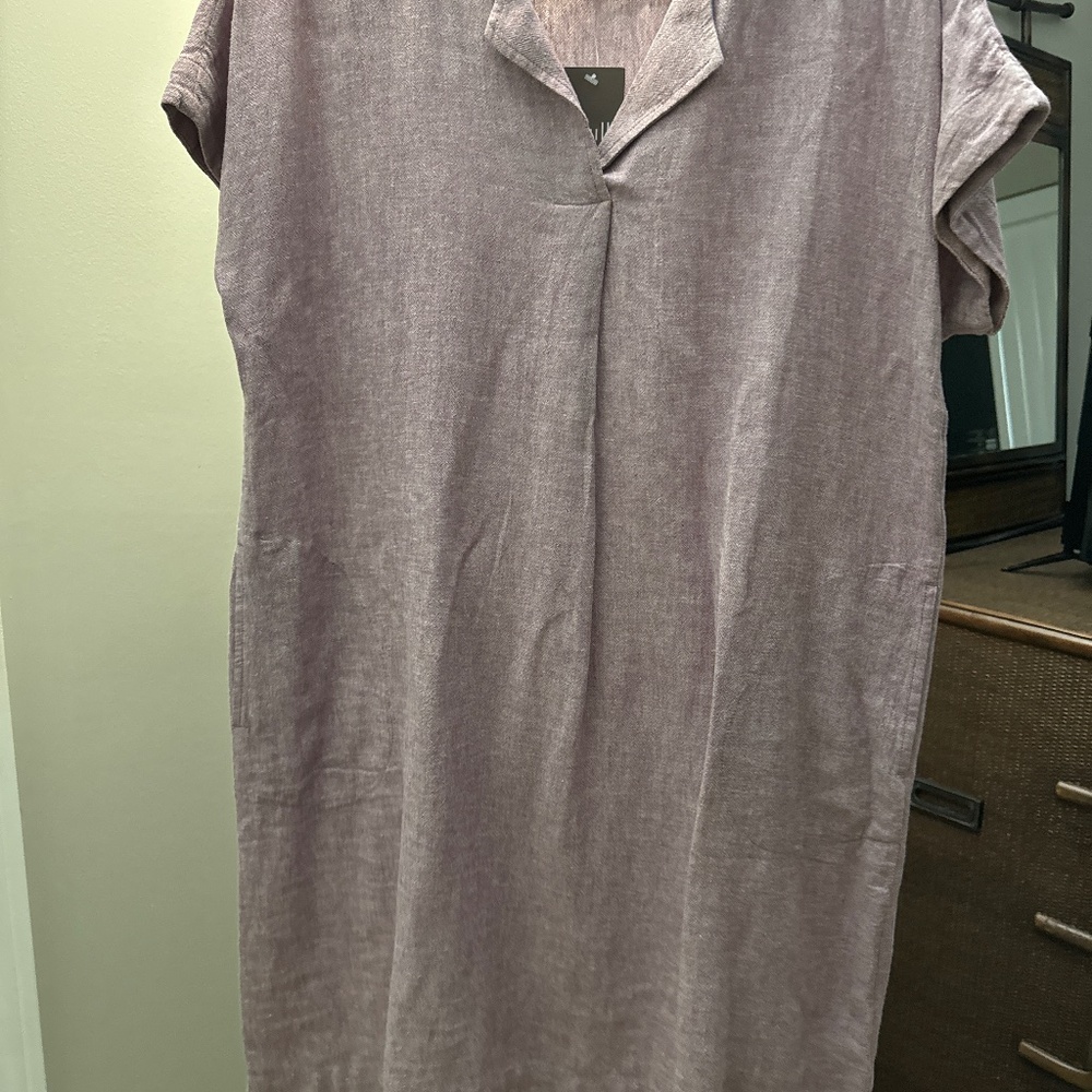 Women’s J Jill linen summer dress light weight.